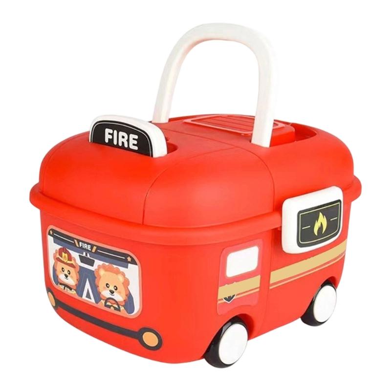 Cartoon Car Toy Storage Organizers With Sturdy Base For Kids Bedroom Playrooms Home Organization