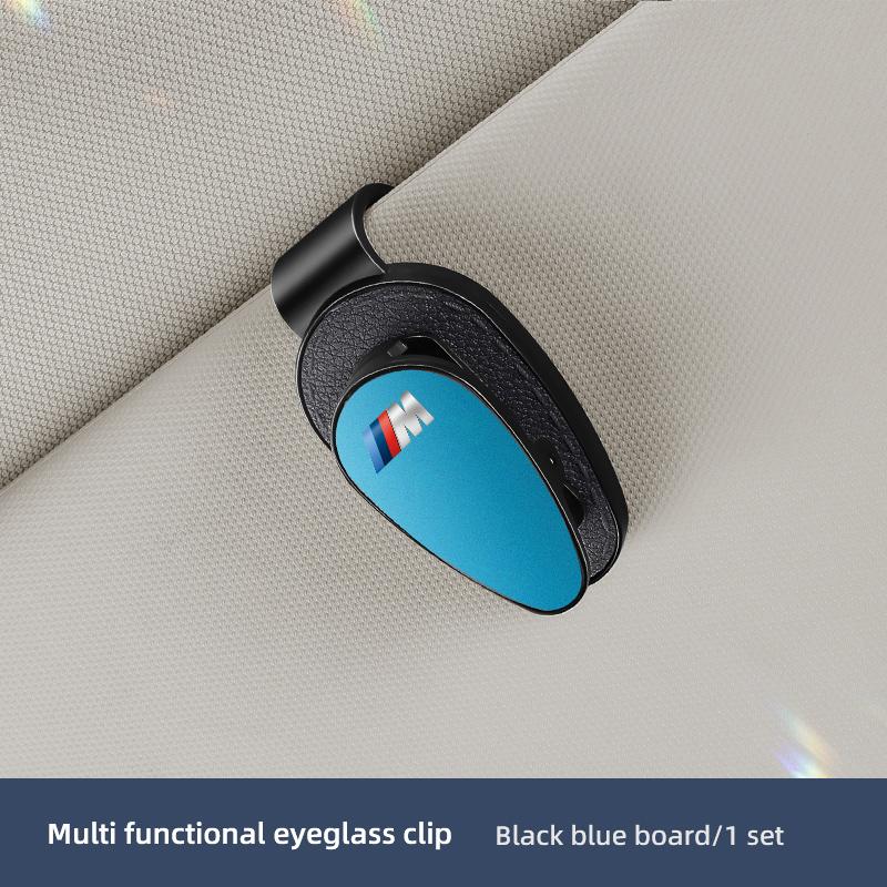 Multi functional Car Sun Visor Sunglasses Card Ticket Holder Glasses Clip Valve Cap For BMW X1 X2 X3 X5 X4 X6 X7 iX3 F20 F10 F07