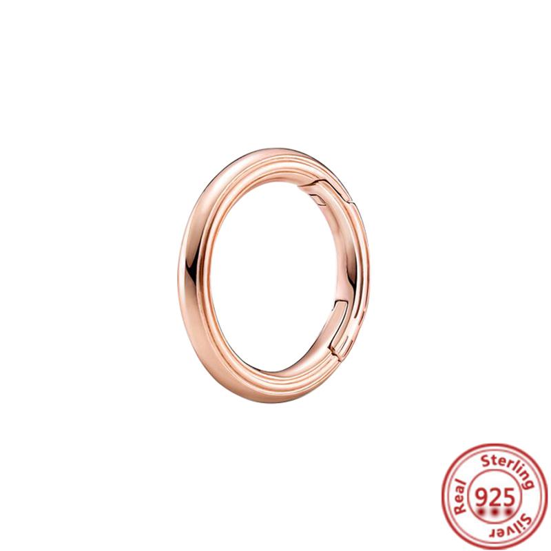 Кольцо Me из стерлингового серебра 925 пробы с круглым разъемом, двойной браслет, подходит для оригинального браслета-цепочки Me Link, ювелирные изделия