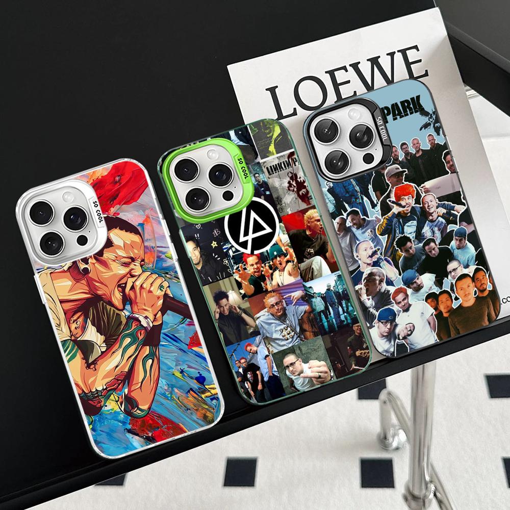 Чехол для телефона L-Linkin Meteora P-Park для iPhone 16 15 14 13 12 11 Pro Max X XR XSMAX 8 7 Plus Матовый Ударопрочный Задний Чехол
