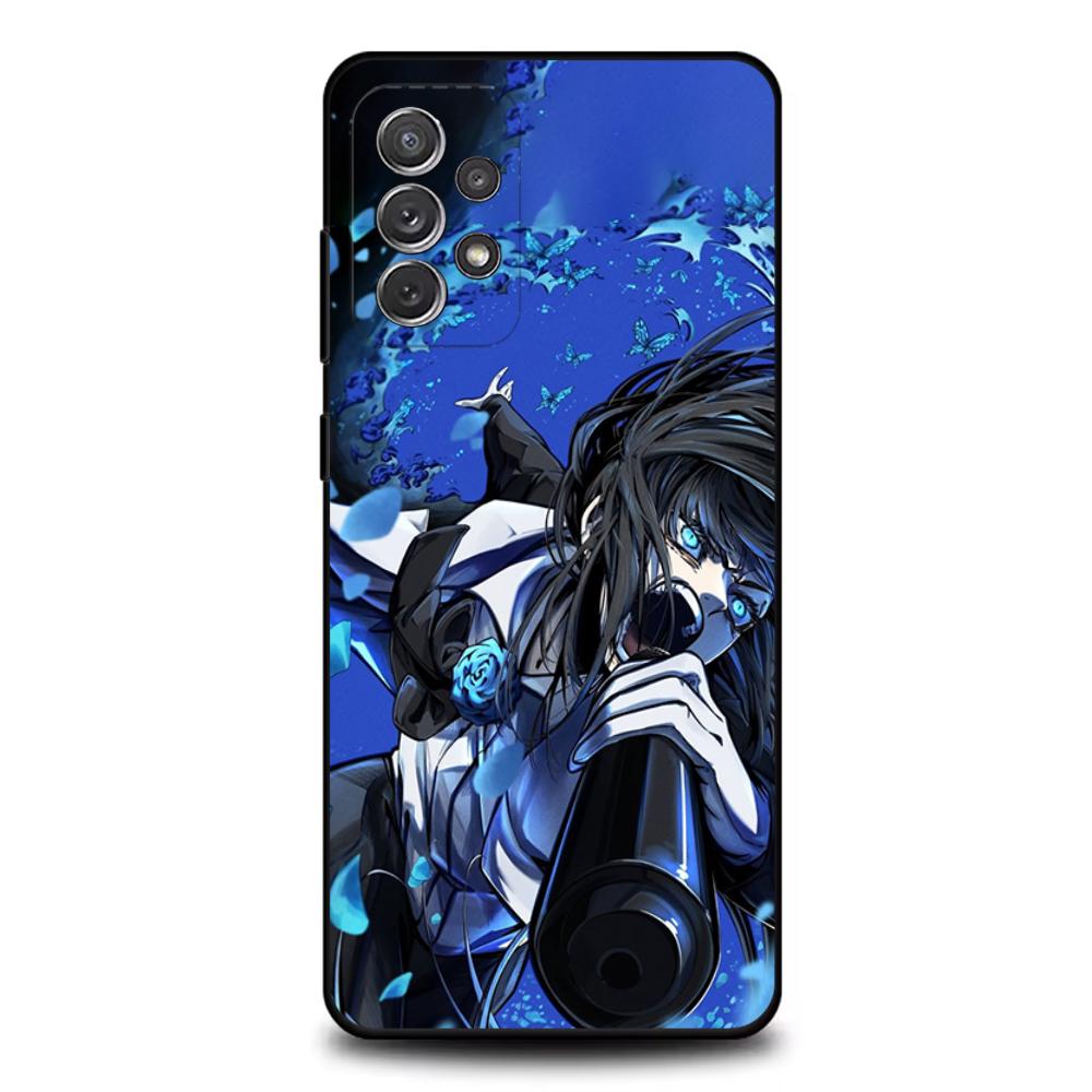 Мультяшный чехол для телефона Ado K-Kyogen X Uta для Samsung S25, S24, S21, S22, S23, S30, Ultra, S20, Plus, Fe, Lite, Note, 10, 9, 5G Черный чехол