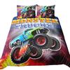 Monster Truck Duvet Cover For Kids Queen Lightweight Quilt Covers Speed Truck Cartoon Car Bedding Set Bedroom Decor No Comforter