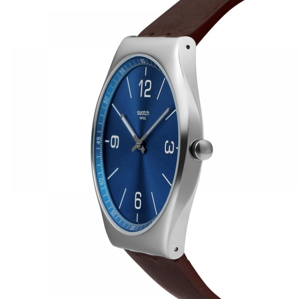 Swatch SS07S101 Skin Irony Skinwind Мужские кожаные часы S