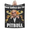 Мягкое теплое одеяло для кемпинга Питбуль Mr. Worldwide Постельное белье Пледы Фланелевое покрывало для дивана кресла Пушистое покрывало для дивана-кровати