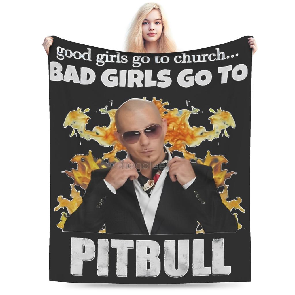 Мягкое теплое одеяло для кемпинга Питбуль Mr. Worldwide Постельное белье Пледы Фланелевое покрывало для дивана кресла Пушистое покрывало для дивана-кровати
