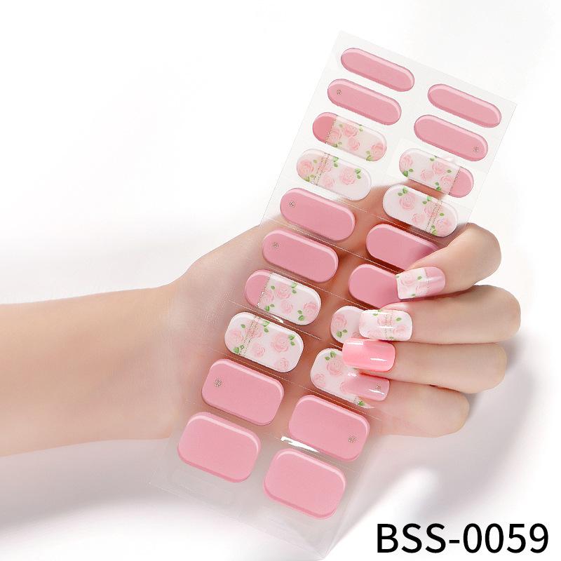 Gel Manicure Stickers Semi-cured Gel Nail Stickers Nail Polish Glue Manicure Stickers