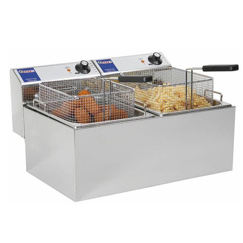 Mastercook Gastronomic Deep Fryer 7Kw 2 X - Hendi 207307