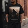 Vintage The Shawshank Redemption Movie Poster T Shirt Unisexs Black Oversized Cotton Casual Vintage Stylish Slightly