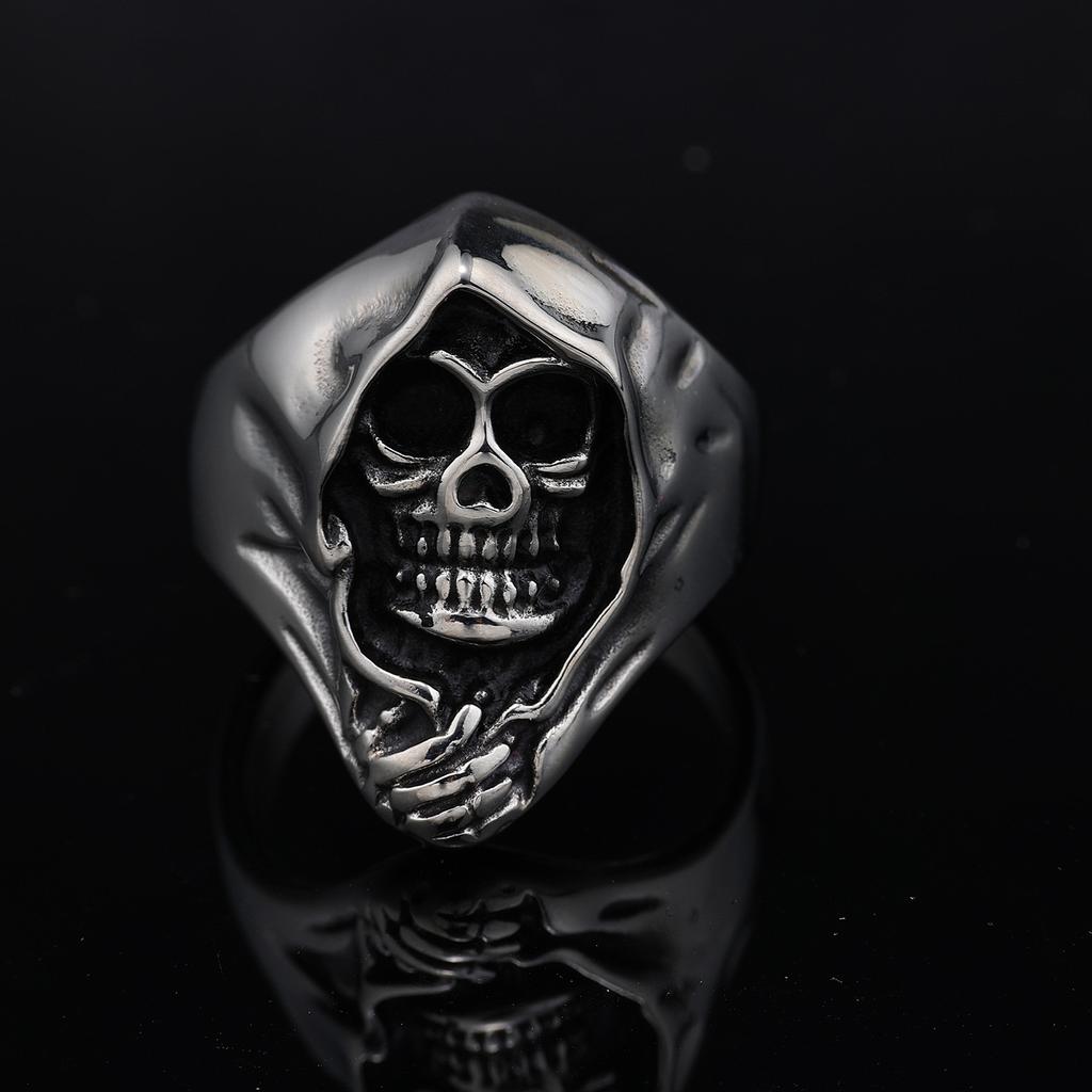 Серебряное кольцо S925 с индивидуальным дизайном, панк-ювелирное украшение, рок-кольцо