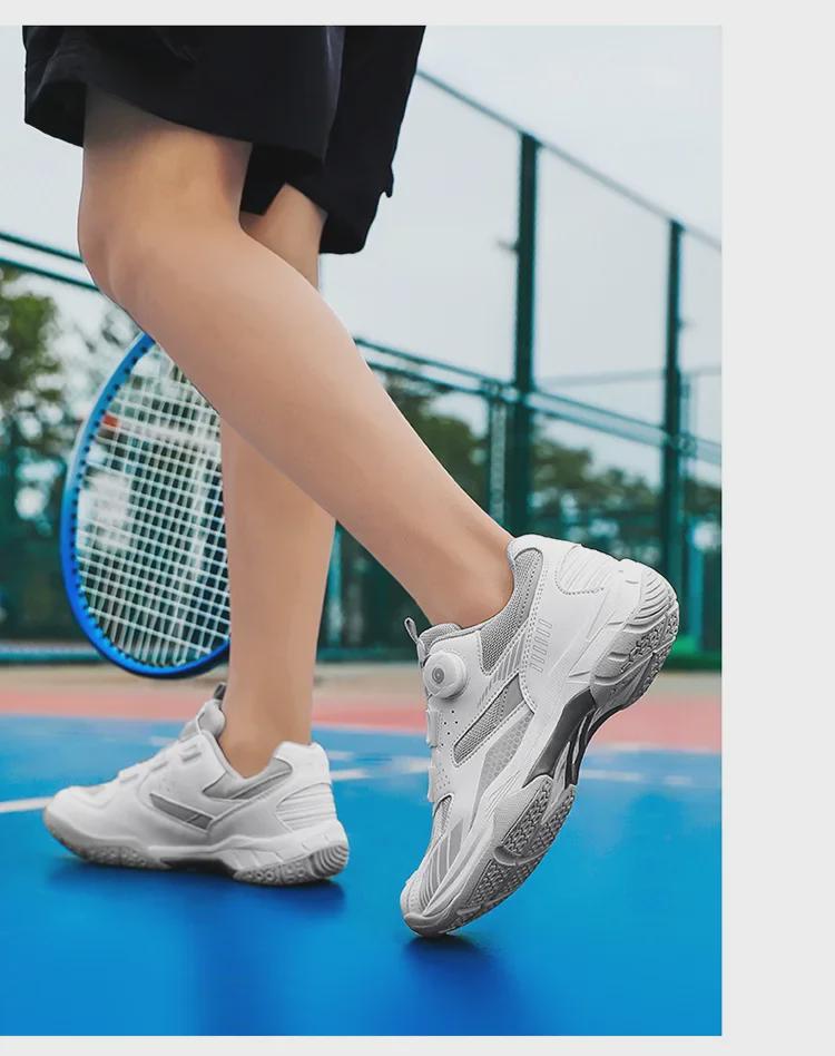 Unisex Tennis & Badminton Shoes with Tendon Sole - Casual All-Season Footwear