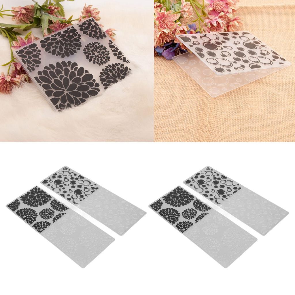 4 шт. папки для тиснения уникальный дизайн вогнутая выпуклая текстура шаблон папки для тиснения для Invita