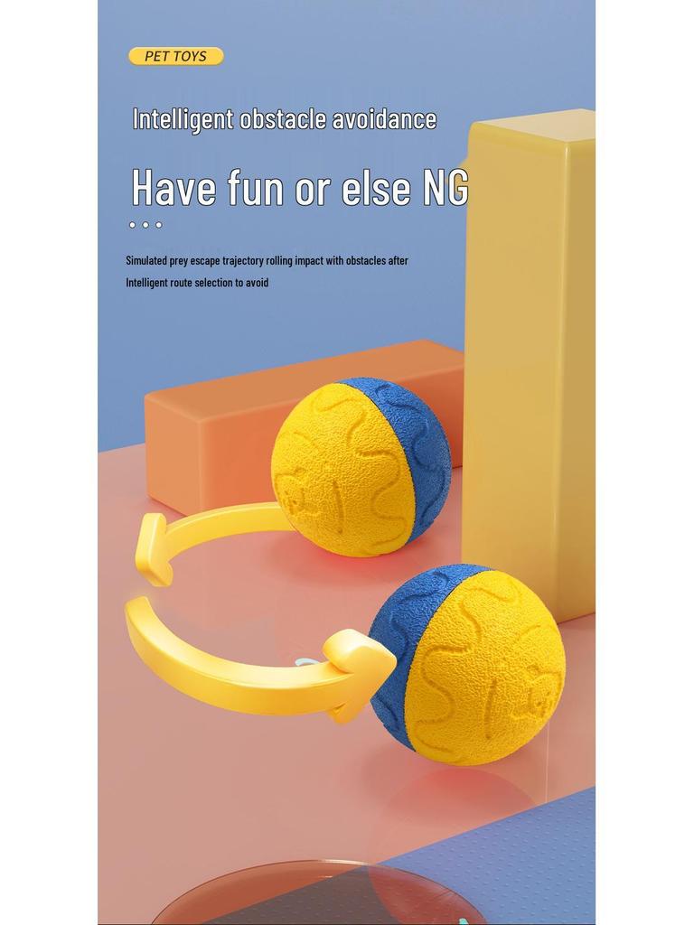 Electric Dog Toy: Bouncing Ball and Chewable Leash - Ultimate Self-Entertaining Pet Gadget.
