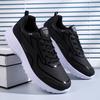 Sports Men's Shoes Autumn and Winter Large Size New Leather Waterproof Breathable Running Shoes Men's Outdoor Non-slip Wear-resistant Fashion