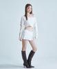 FOUR YOUNG Pocket Crop Knit Ivory