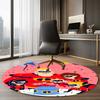The Incredibles Printed Round Rug Carpet Chair Rug Area Rug Entryway Doormats,for Office Chair Living Room Bedroom Kitchen Room.