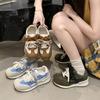 Уродливые милые немецкие тренировочные кроссовки женские 2025 новые студенческие с внутренним увеличением высоты повседневные кеды в стиле колор-блок спортивные ретро Форрест Гамп