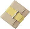 Женский трехскладной кошелек Altro Rose Beige Yellow, Компактный, Мини, Маленький кошелек, Стеганый, Популярный бренд, Милый, Тонкий, Складной кошелек, Удобный в использовании,