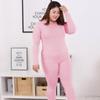 Thermal Underwear Ladies Extra Fat Cotton Thick Pajamas Plus Size Autumn Clothes Long Trousers Suit