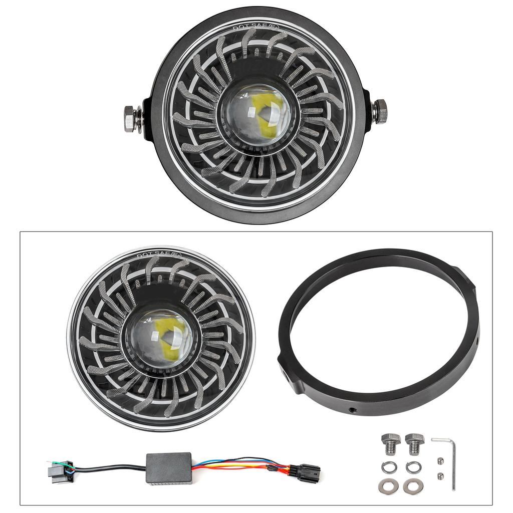 Фара Motikvans Cross Cub 110 с DRL LED Фара для мотоцикла с переключением между дальним и ближним светом Совместимость с Honda Cross Cub CC110 JA60