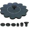 New Solar Floating Fountain Pump Flower-Shaped Water Feature Solar Powered Bird Bath Fountain Garden Pond Sprinkler For Outdoor