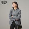 Xiaoxiangfeng short jacket women's texture imitation woolen casual jacket women's top