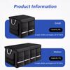 Heavy-Duty 72L Trunk Organizer for Car Large-Capacity Foladable Storage Box High-Density Oxford Cloth Waterproof Car Organizer