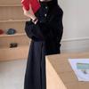 Wool Coat Autumn and Winter New Style Stand Collar Temperament Belt Woolen Coat Mid-length