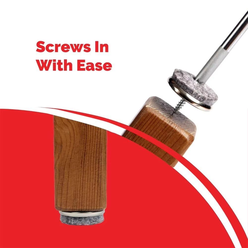 10pcs/set Round Shape Furniture Felt Pad Metal Feet Legs Pads  Household Chair Fittings