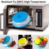 1PC 200℃ Collapsible Microwave Splash Guard Round Ventilated Collapsible Microwave Food Cover