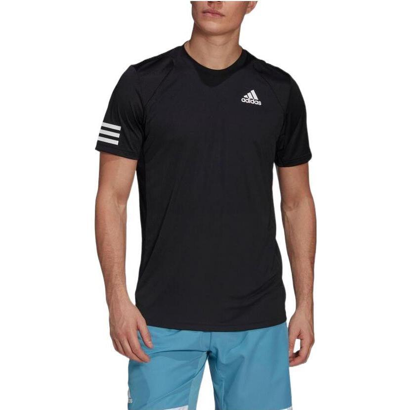 adidas Футболки Мужские Черные С Круглым Вырезом Умеренный Прямой Крой GL5403