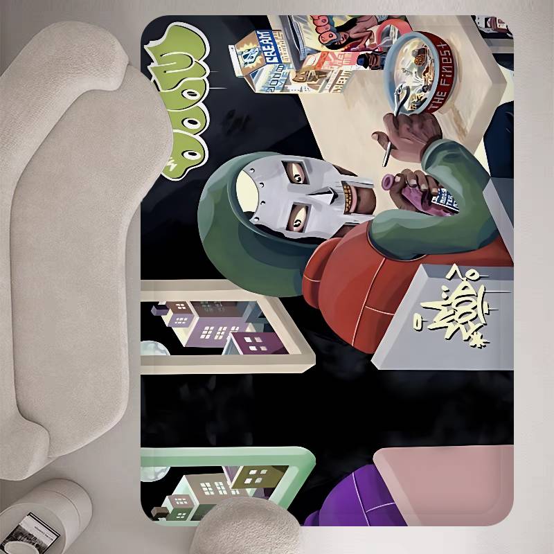 M-MF DOOM Kitchen Mat Cheaper Anti-slip Modern Living Room Balcony Printed Modern Home Decor
