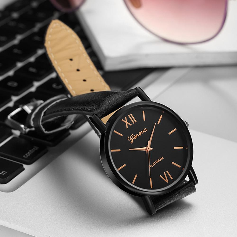 Men Watch Leather Sports Minimalism Fashion Rose Gold Dial Quartz Casual Electronic Mens Watches Male Clock Orologio Uomo