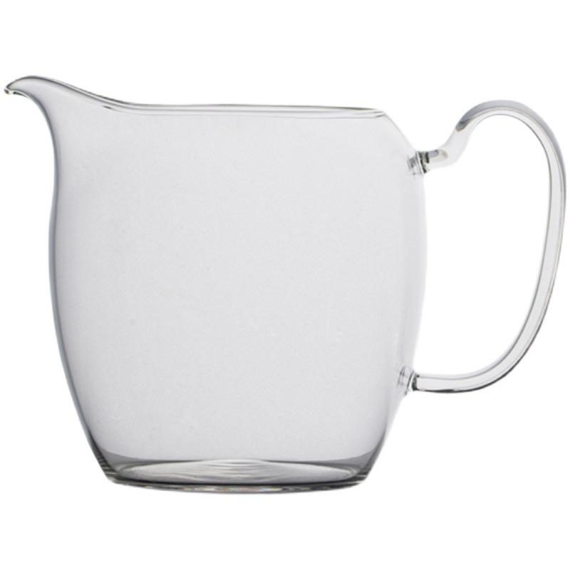 Японская утолщенная прозрачная чашка Гун Дао: Стеклянный кувшин для подачи с боковой ручкой для чая кунг-фу