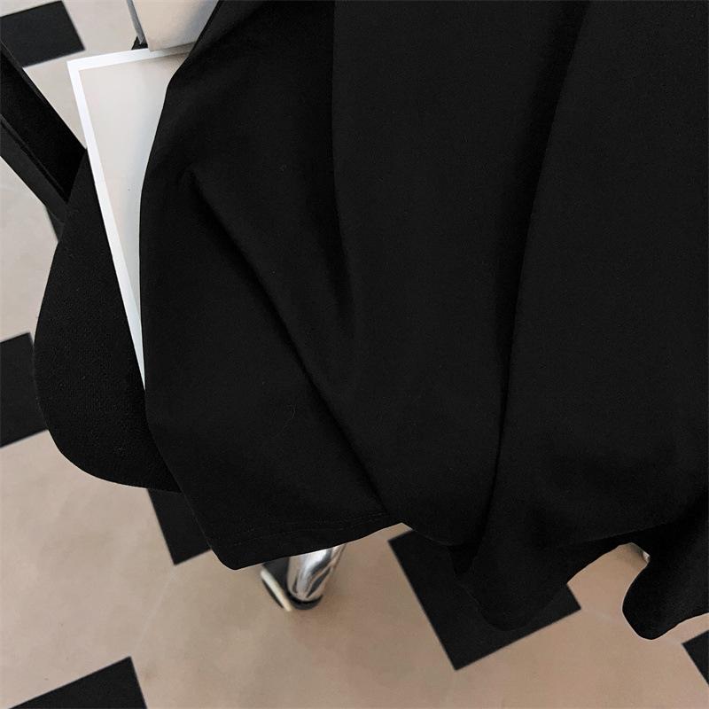 Свободная футболка с V-образным вырезом, средней длины, с короткими рукавами, для женщин, больших размеров