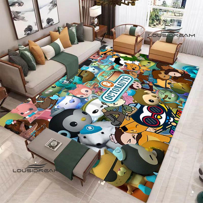 3D The-Octonauts cartoon printed carpet Living room bedroom non-slip carpets Yoga mat Outdoor carpet kawaii rug birthday gift