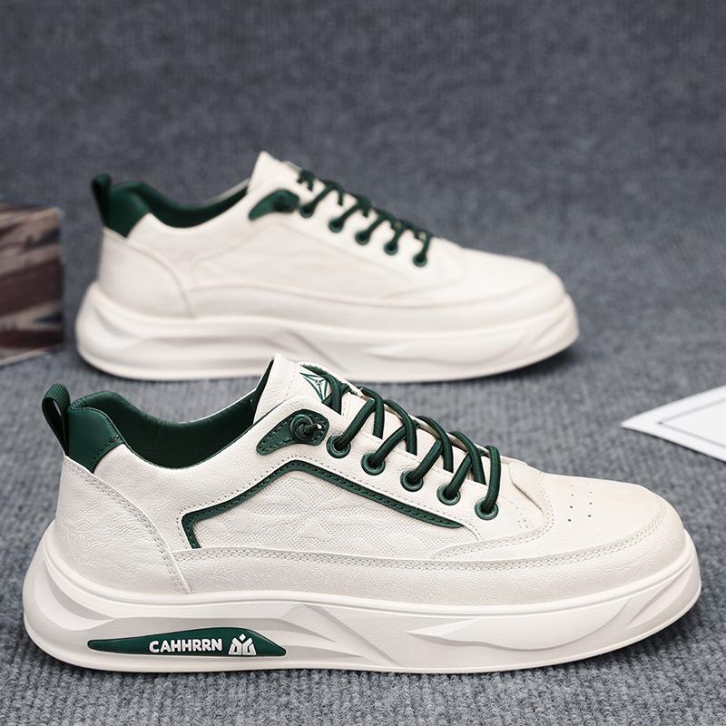 2025 весна новые маленькие белые туфли мужская обувь корейская версия трендовая универсальная спортивная и повседневная трендовая обувь подростковая мужская обувь для скейтборда