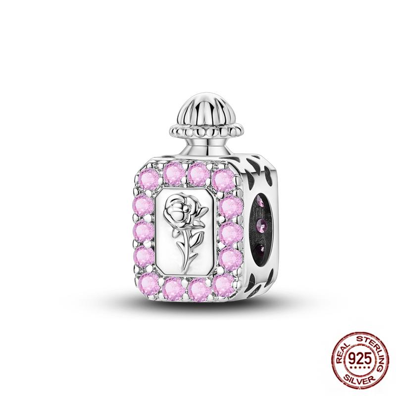 Ежедневные статьи Медные розовые парфюмерные шармы Камера Гантель Смарт-часы Бусины Подходят для оригинальных браслетов DIY Ювелирный подарок