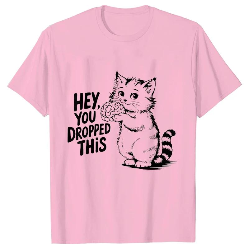Camisas Grficas De Humor Y Satireropa Feunisexina Camisetas Divertidas Para Mujer Ropa Esttica Con Diseo De Gato Y Cerebro