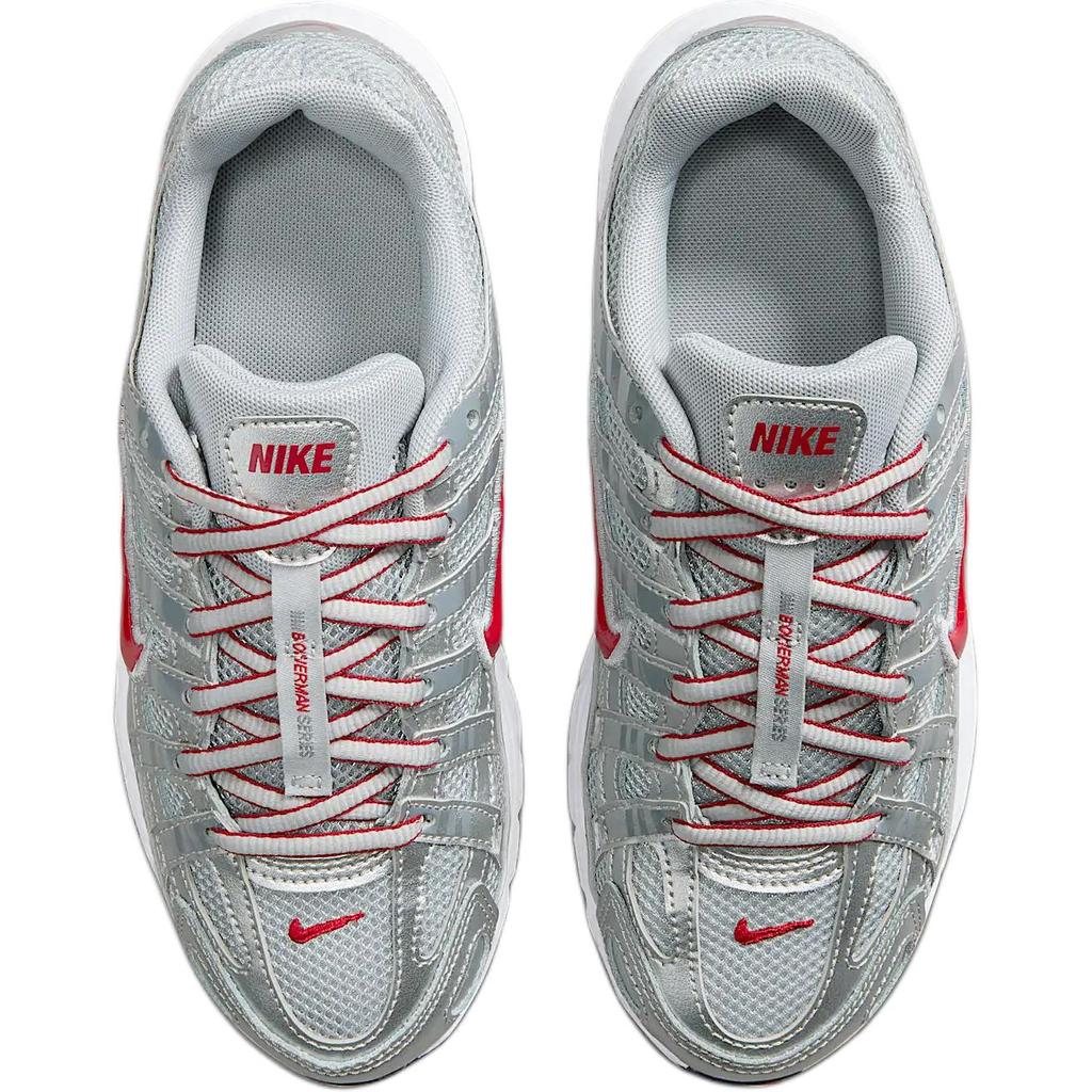 Nike Детские кроссовки P-6000 GS Metallic Silver Gym Red Flat-Silver Cool-Grey HV5064-002