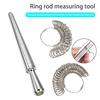 Ring Sizer Measuring Tool Set Easy Jewelry Sizing Solution US UK Size Adjustable Finger Circumference Measurement Tool