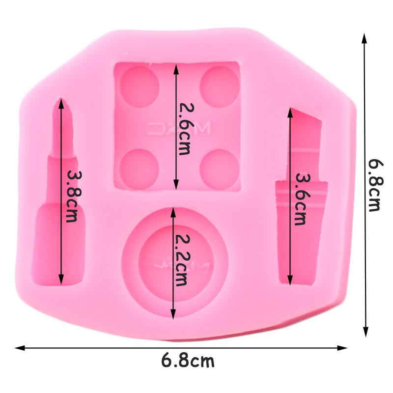 Силиконовые формы для губной помады, инструменты для макияжа, инструменты для украшения торта из помадки, форма для кексов, полимерная глина, формы для конфет, шоколада и мастики