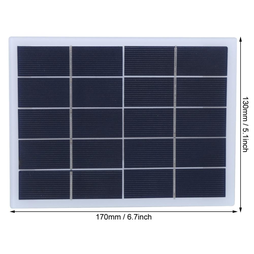DC Output Polycrystalline Silicon Solar Panel Mini Portable Solar Panel Home Garden Lamp