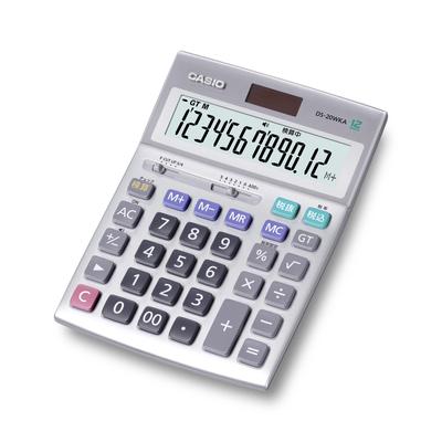 Подлинный практичный калькулятор Casio с функцией проверки 12 цифр, настольного типа, соответствующий Закону об экологически чистых закупках, сертифицированный Eco Mark DS-20WKA-N