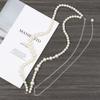 Metal Body Chain Accessories Imitation Pearl Shirt Suit Belt Trendy Waist Belt Jewelry  Party Wear