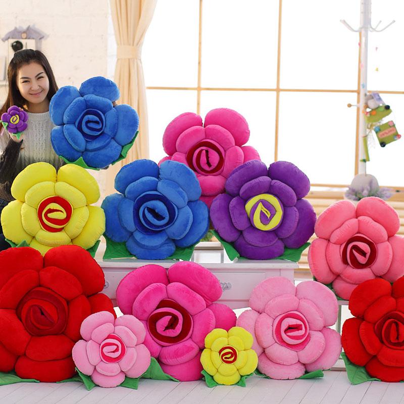 3D Роза Подушка для Дивана - Роскошный Домашний и Свадебный Декор, Идеальный Подарок на День Святого Валентина