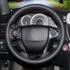 Чехол на руль автомобиля из микрофибры и кожи для Honda Accord 9 2013-2017 Crosstour 2013-2015 Автомобильный интерьер Автомобильный стайлинг
