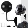 Motorcycle Helmet Rack Wall Mount Helmet Holder 180 Rotation Helmet Hanger with Double Hook Bike Helmet Holder