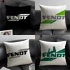 Роскошная наволочка F-Fendt Летняя дышащая льняная органическая ткань Двусторонняя печать Наволочка для диванной подушки Домашний декор
