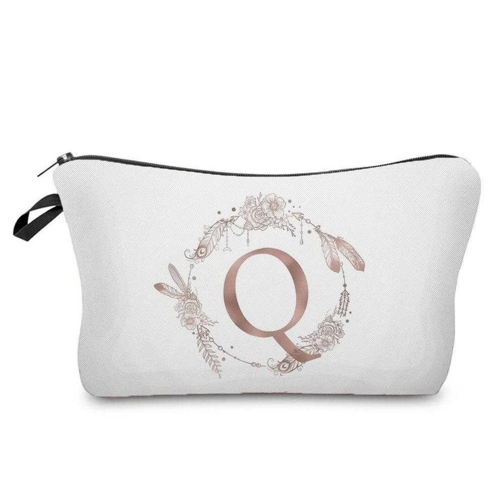 Женская косметичка с принтом букв Органайзер для туалетных принадлежностей Дорожный чехол для хранения