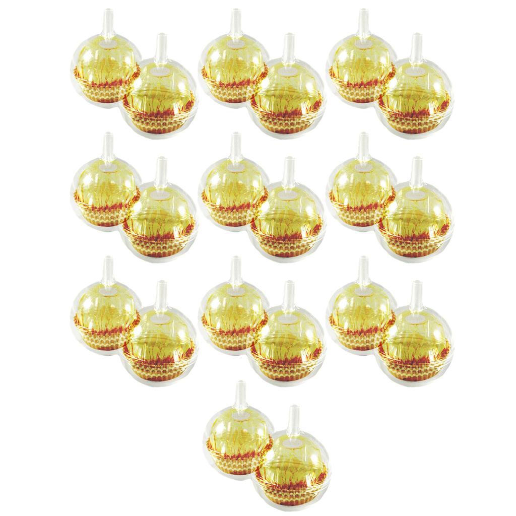 20Pcs Clear Chocolate Ball Holder Plastic Candy Bouquet Box Flower Packaging Support Rack Round Candy Wrappers Case Gift